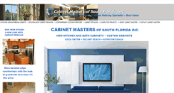 Desktop Screenshot of cabinetmastersofsouthflorida.com