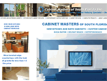Tablet Screenshot of cabinetmastersofsouthflorida.com